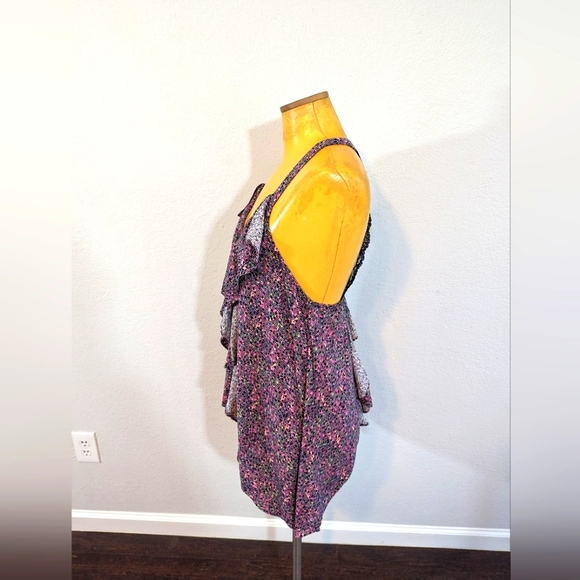 BCBGeneration Ruffled Racer Back Tank Top / Medium - Picture 5 of 7